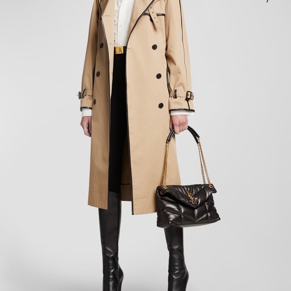 Saint Laurent Small Loulou Puffer Bag Black Gold - Picture 14 of 16